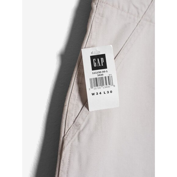 Deadstock Vintage Y2K GAP Mens 34x30 Baggy Wide Leg Canvas Pants Skater - Picture 5 of 10